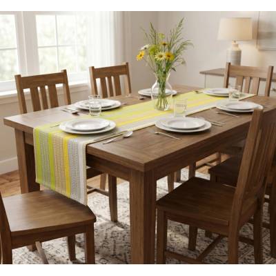 Forbyt Ubrus bavlna Stripe zelený Zelená 90x90cm