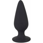 Black Velvets Intimate Plug S 40g Silicone, Tapered Shape, Black