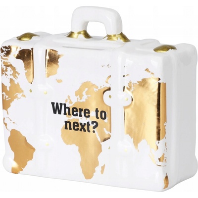 H&L Pokladnička TravelFun 14,5×13,5×6,5 cm kufr mapa