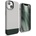 elago Glide Case - удароустойчив силиконов (TPU) калъф за iPhone 13 (сив-зелен)