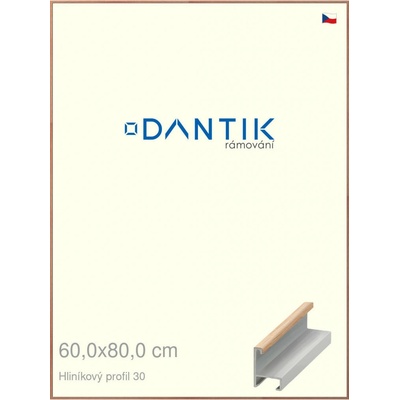 DANTIK rám na obraz 60 x 80 Dýha dub lak matný