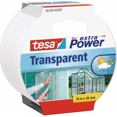 Tesa Lepicí páska Extra Power zpevněná textilem 48 mm x 10 m transparentní