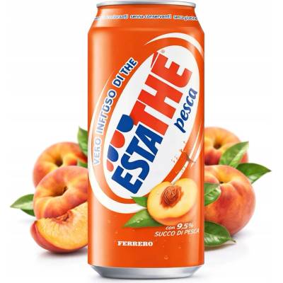 Estathe Taliansky Broskyňový Čajový Nápoj Broskyňa 330 ml