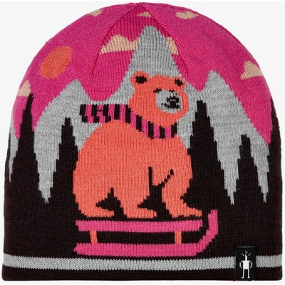 Smartwool Smartwool Kids' Reversible Art Beanie Everyday čepice, Terracotta