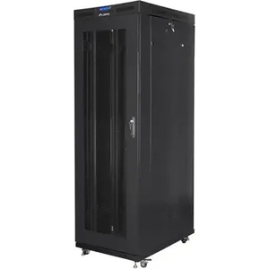 Lanberg Комуникационен шкаф, Lanberg rack cabinet 19" free-standing 27U/800x1200 (flat pack) with mesh door lcd black (FF01-8227-23BL) - xtreme
