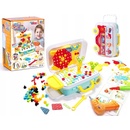 KIK KX7838_4 Mozaika puzzle plastové bloky + skrutkovač 258 ks