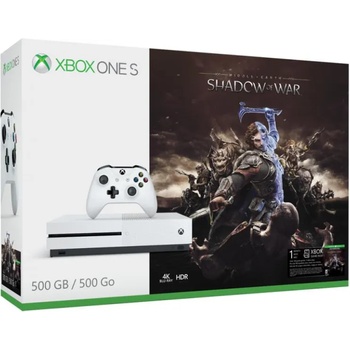 Microsoft Xbox One S (Slim) 500GB + Middle-Earth Shadow of War