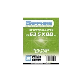 Sapphire Sleeves Green Standard TCG 63,5 x 88 mm obaly 100 ks od 76 K - Heureka.cz Sapphire Sleeves Green Standard TCG 63,5 x 88 mm obaly 100 ks od 76 K - Heureka.cz