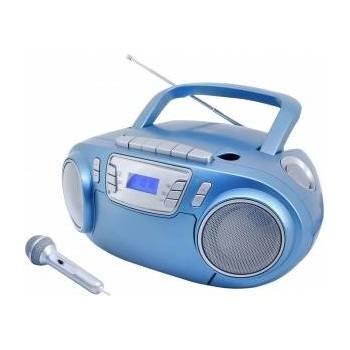 soundmaster Boombox soundmaster scd5800bl fm-pll, cd/cd-r/rw, cassette, usb, microphone, lights