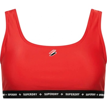 Superdry Code Micro Elastic Top bikini top - Red (Sunset Red)