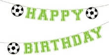 Girlanda papírová fotbal Happy Birthday 250 x 16,4cm Party Pal