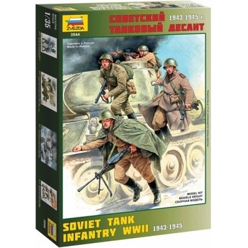 Zvezda figurky sovětští tankisté WWII 1:35