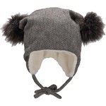Sterntaler Детска зимна шапка с помпони Sterntaler - 55 cm, 4-6 г, сива (4412241-574) - baby
