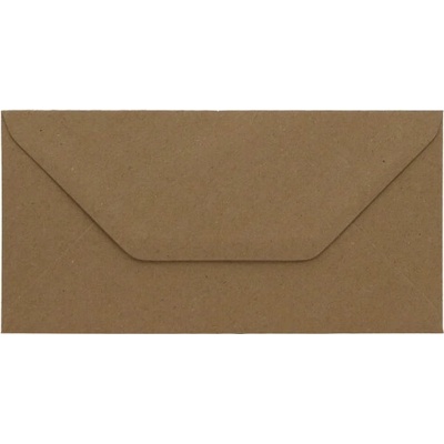 Poštová obálka kraftová (hnedá) recyklovaná DL (110x220mm)