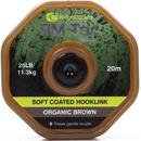 RidgeMonkey šňůra RM-Tec Soft Braid Hooklink 25lbs 20m Organic Brown