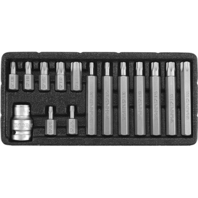 Sada bitov YATO 15 ks TORX s otvorom box
