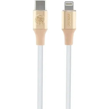 Guess Кабел Guess Ebossed Logo, USB-C към Lightning, 1.5m, златист (3666339171438)
