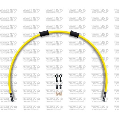 Hadice přední brzdy sada Venhill POWERHOSEPLUS CAG-7001FB-YE (1 hadice v sadě) žluté hadice, černé koncovky
