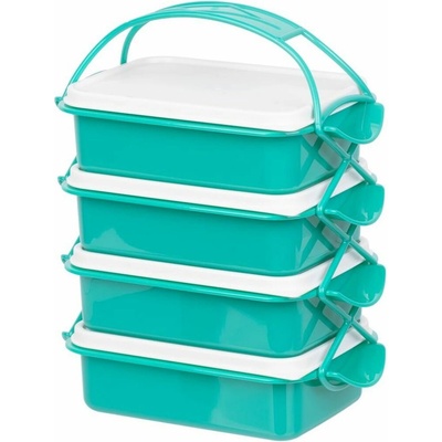 Obedár MagicHome CS336, 4 dielny, 4x 1000 ml, PP/PE, 24,3x14,6x29,5 cm