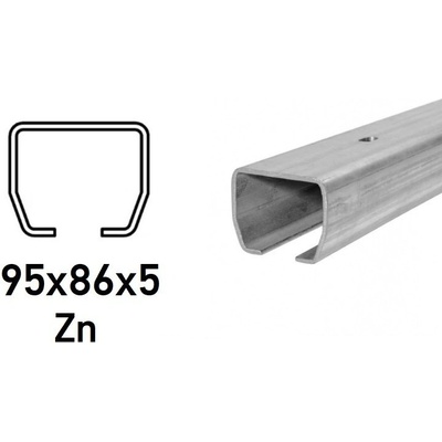 CAIS C-profil 95x86x5mm s dierami na priskrutkovanie, Zn, STAGE MZ 420 STRONG 2 m (CAIS-STAGE-MZ-S420-2)
