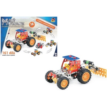 Made Malý mechanik traktor s příslušenstvím 161 ks
