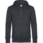 B&C Collection B&C KING ZIPPED HOOD / Мъжка блуза с цип - антрацит XXXL (01U03Ka9713)