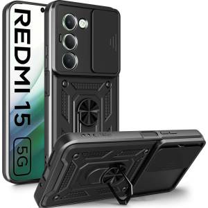 Tech-Protect CamShield Pro калъф за Xiaomi Redmi 15 4G / 5G Черен (5906302332229)