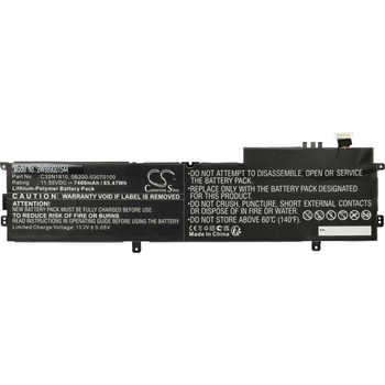 VHBW Батерия за Asus Zenbook Flip 15 UX562FD-2G, C32N1810, 7400 mAh (889001544)