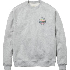 Passenger Мъжки пуловер Passenger Odyssey Organic Cotton Sweater Jumper - Mid Grey Marl (017-4301-0111)