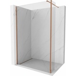 Mexen Kioto стена за душ Walk-in 120 x 40 см, прозрачна, розово злато - 800-120-212-60-00-040 (800-120-212-60-00-040)