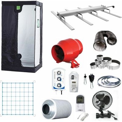 Growmarket Kompletný pestovateľský box 330W LED Expert 100x100x200 cm