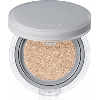 rom&nd Nu Zero Cushion ľahký ochranný make-up v hubke pre rozjasnenie pleti 02 Pure 21 15 g