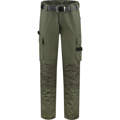 Malfini pracovné nohavice unisex Work Pants Twill Cordura T63 army