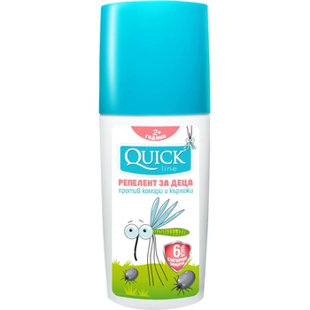 Бебо Репелент за деца против комари и кърлежи Бебо - Quickline, 100 ml (9632)