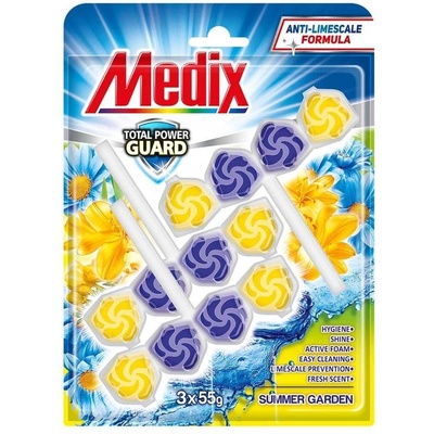 Medix Ароматизатор за тоалетна Medix Summer Garden, 55 g, 3 броя (5070100168)