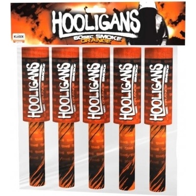 Hooligans dýmová pochodeň oranžová 5 ks
