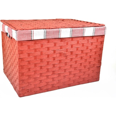 Vingo Úložný box s vekom červený 43x32 cm v. 30 cm
