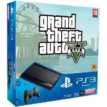 Sony PlayStation 3 Super Slim 500GB (PS3 Super Slim 500GB) + Grand Theft Auto V