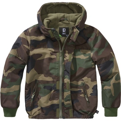 Brandit Kids Windbreaker Frontzip woodland