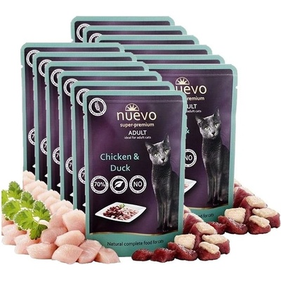 Nuevo cat Adult Chicken & Duck 12 x 85 g