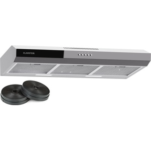Klarstein Contempo 90, аспиратор, 90 см, под шкаф, 200 м³/ч, LED, акрил, неръждаема стомана (DSM-Contempo90 Silv) (DSM-Contempo90 Silv) - electronic-star