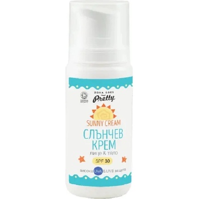 Zoya Goes Pretty Био слънцезащитен крем за лице и тяло, SPF30, 100 g