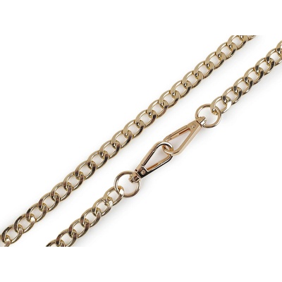 Řetízek na kabelky a mobilní telefony s karabinou délka 114 cm - zlatá klasik