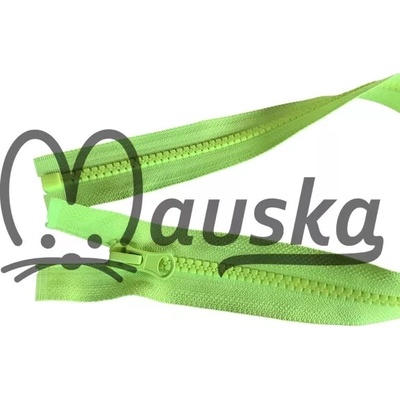 Zip kostěný bundový 5mm dělitelný délka 40 cm - NEON ŽLUTÁ