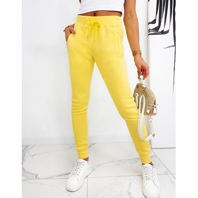 Dstreet dámské tepláky fitS UY0534 žluté