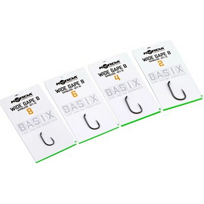 Korda Basix Wide Gape Barbless veľ.4 10 ks