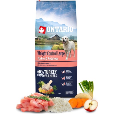 Ontario granuly Weight Control Large morka a zemiaky 12 kg