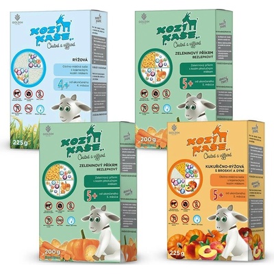 GOLDIM Kozí kaše 4 druhy od 5. měsíce 850 g