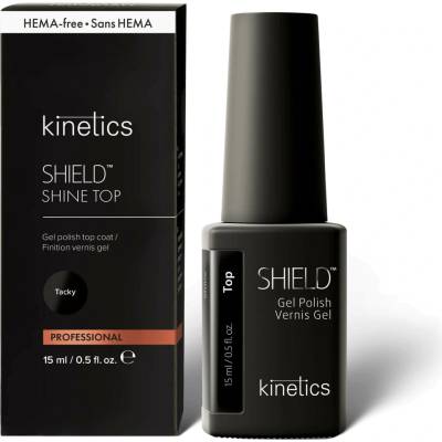 Kinetics SHIELD Shine Top Coat Gel lak výpotkový 15 ml