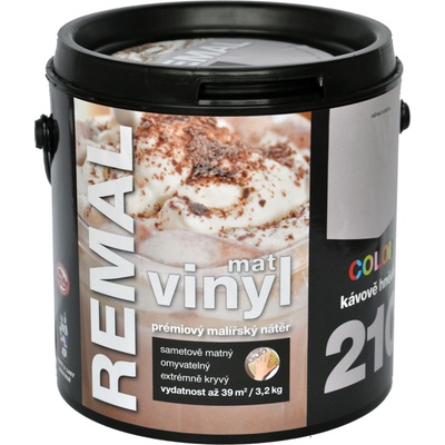 REMAL Vinyl Color mat 3,2 kg kávově hnědá